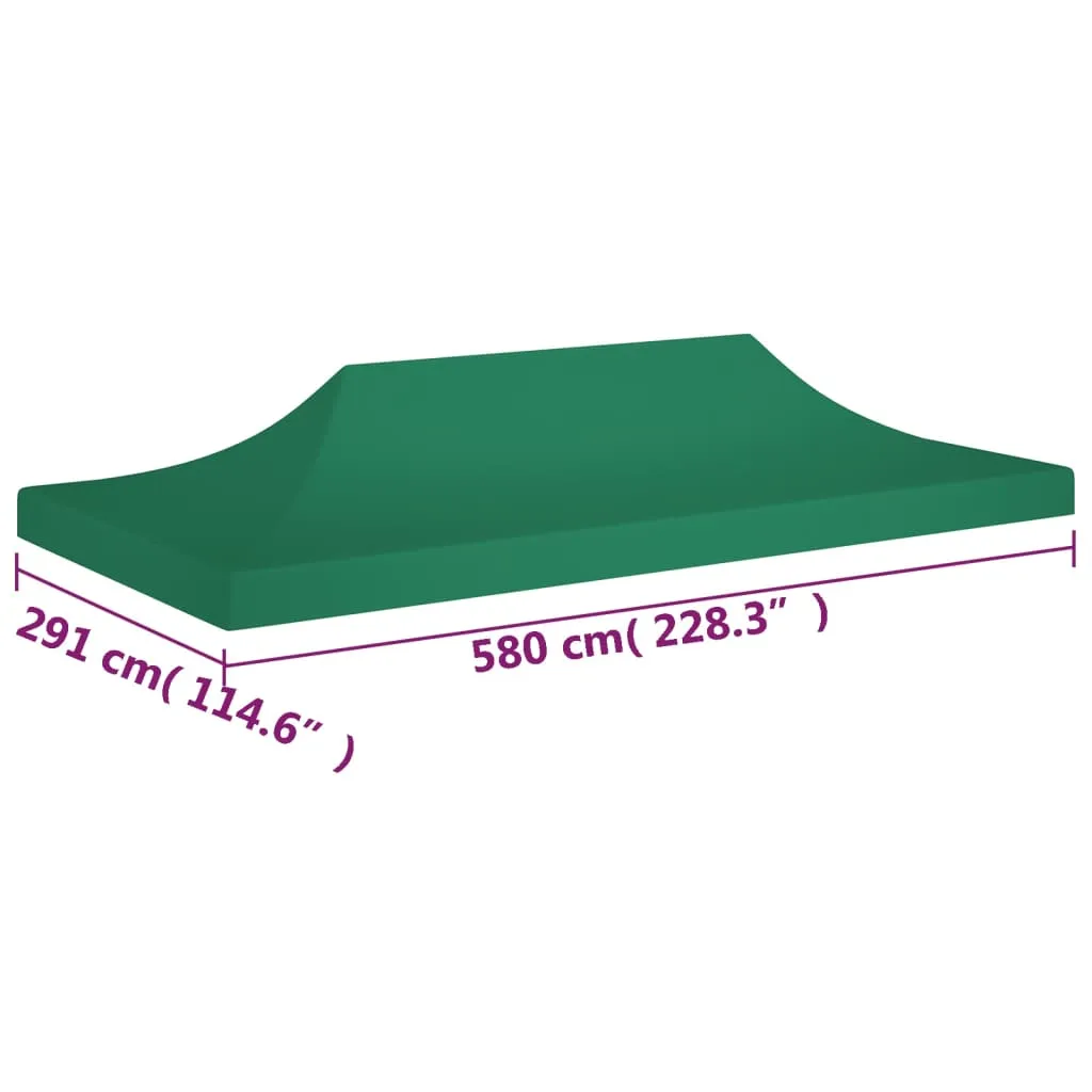 vidaXL Party Tent Roof 6x3 m Green 270 g/m²