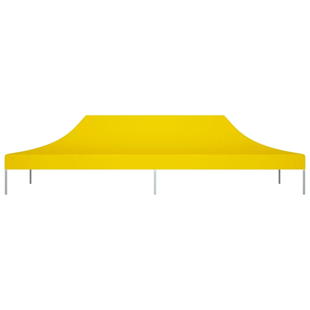 vidaXL Party Tent Roof 6x3 m Yellow 270 g/m²