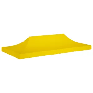 vidaXL Party Tent Roof 6x3 m Yellow 270 g/m²