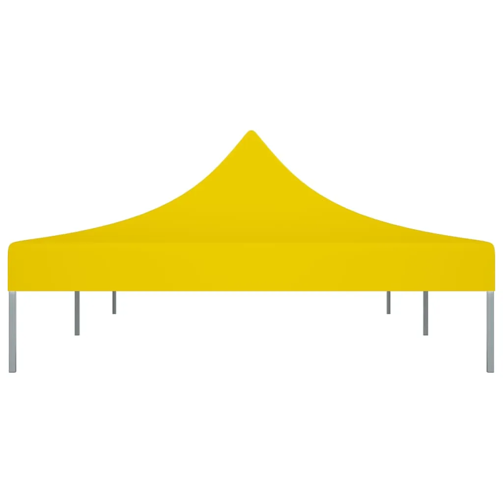 vidaXL Party Tent Roof 6x3 m Yellow 270 g/m²