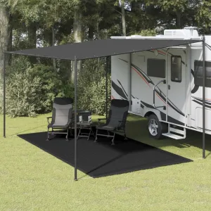 vidaXL Tent Carpet 200x400 cm Black