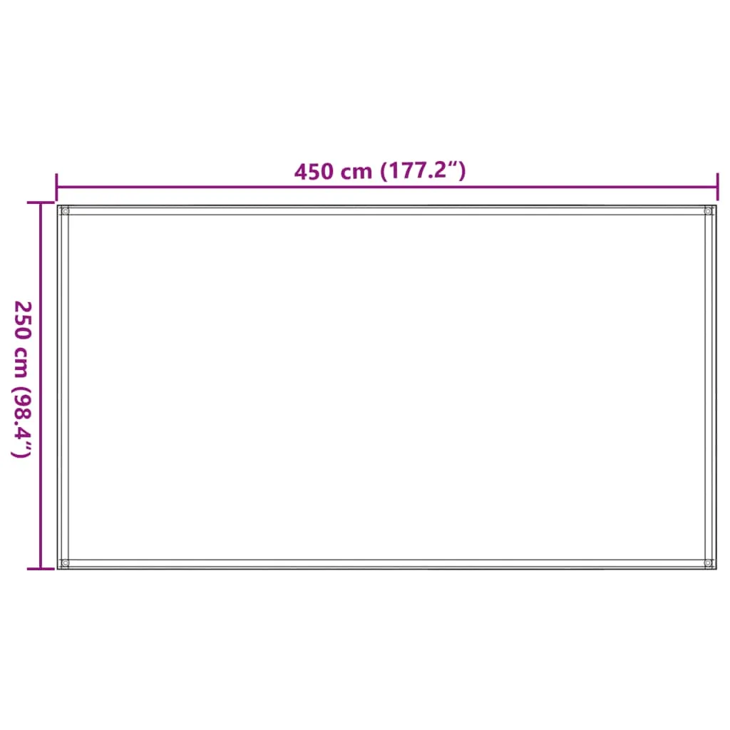 vidaXL Tent Carpet 250x450 cm Beige