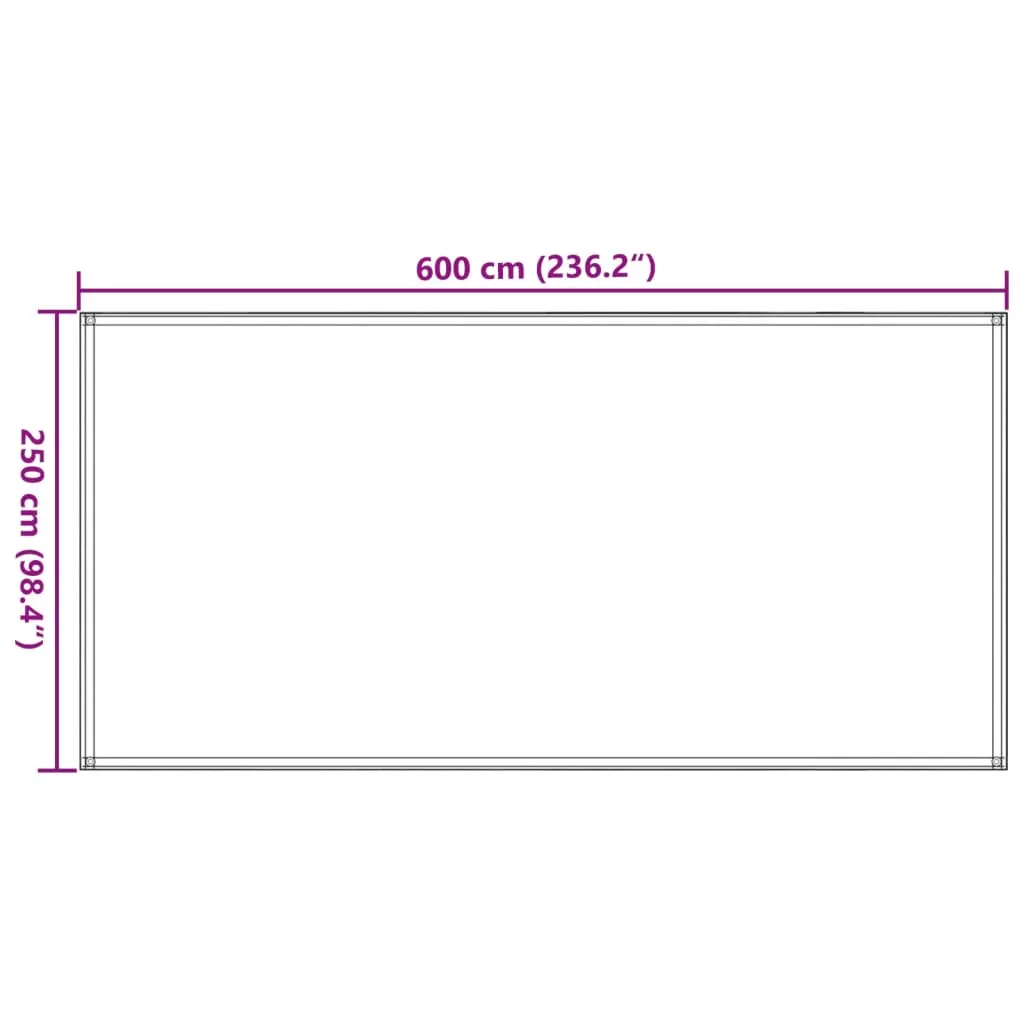 vidaXL Tent Carpet 250x600 cm Taupe