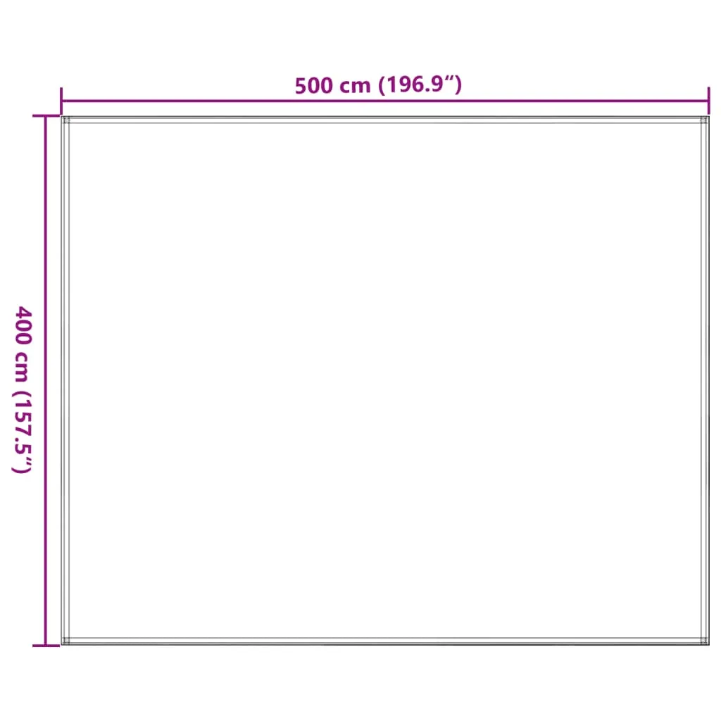 vidaXL Tent Carpet 400x500 cm Black