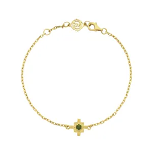 Zoe & Morgan Inka Bracelet - Gold Plated & Chrome Diopside